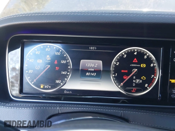 2016 Mercedes-Benz S 550 with VIN WDDUG8CB6GA238678, listed as a IAAI auction lot 41619008 with 80,143 mi miles and . Bid and sale history available at carsss.com. Image 7.