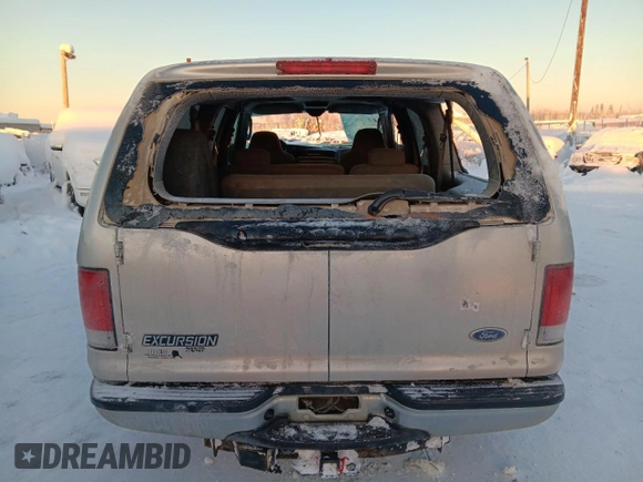 2003 Ford Excursion XLT с VIN 1FMNU41S73ED20341, выставлен на аукционе Copart как лот 85824804 с пробегом 166 539 миль миль и Списание • Salvage title. История ставок и продаж доступна на DreamBid. Изображение 6.