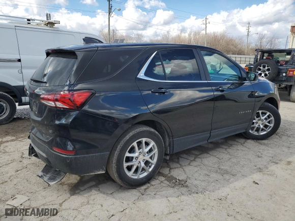 2022 Chevrolet Equinox LT with VIN 3GNAXKEV8NL185268, listed as a Copart auction lot 47127565 with 22,235 mi miles and Salvage Title. Bid and sale history available at carsss.com. Image 3.