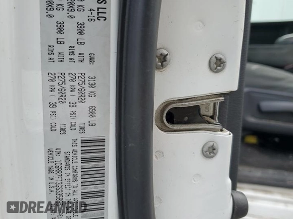 2016 Ram 1500 Express with VIN 1C6RR7FT3GS335895, listed as a Copart auction lot 57689235 with 109,992 mi miles and Salvage title. Bid and sale history available at DreamBid. Image 12.