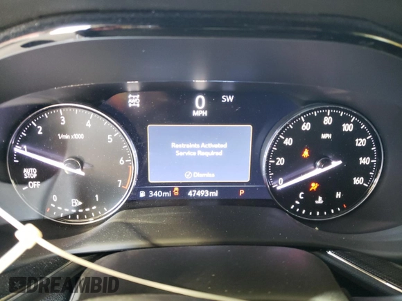 2022 Buick Envision Essence with VIN LRBFZPR45ND016319, listed as a Copart auction lot 80863234 with 47,493 mi miles and Salvage Title. Bid and sale history available at carsss.com. Image 9.