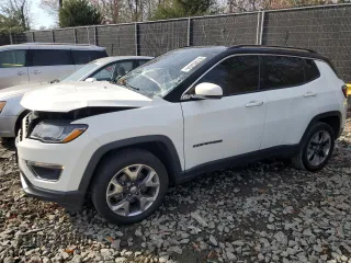 2020 Jeep Compass Limited with VIN 3C4NJDCB0LT195905, listed as a Copart auction lot 81085404 with 108,352 mi miles and Salvage Title. Bid and sale history available at carsss.com. Image 1.