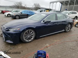 2018 Lexus LS z VIN JTHCY1FF1J5001281, wystawiony jako Copart lot #45752233 z przebiegiem 54 158 mil mil oraz . Historia ofert i sprzedaży dostępna na DreamBid. Obrazek 1.