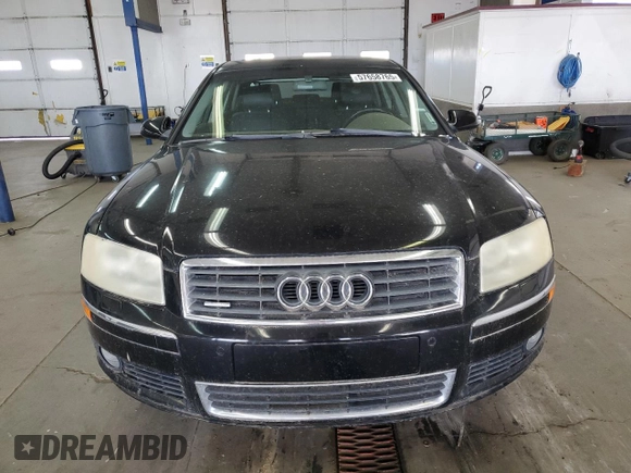 2004 Audi A8 с VIN WAUML44E34N010274, выставлен на аукционе Copart как лот 57658765 с пробегом 122 652 миль миль и Чистый • Clean title. История ставок и продаж доступна на DreamBid. Изображение 5.