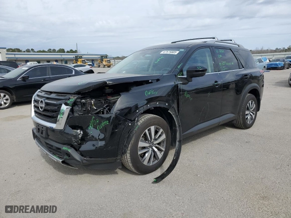 2024 Nissan Pathfinder SL with VIN 5N1DR3CC0RC207607, listed as a Copart auction lot 47579805 with 13,152 mi miles and Salvage Title. Bid and sale history available at carsss.com. Image 1.
