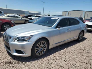 2014 Lexus LS 460 L with VIN JTHGL5EF5E5052815, listed as a Copart auction lot 54770504 with 32,567 mi miles and Salvage title. Bid and sale history available at DreamBid. Image 1.