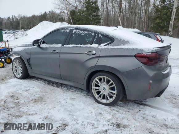 2016 BMW X6 M with VIN 5YMKW8C58G0R43252, listed as a Copart auction lot 46797685 with 0 mi miles and Clean Title. Bid and sale history available at carsss.com. Image 2.