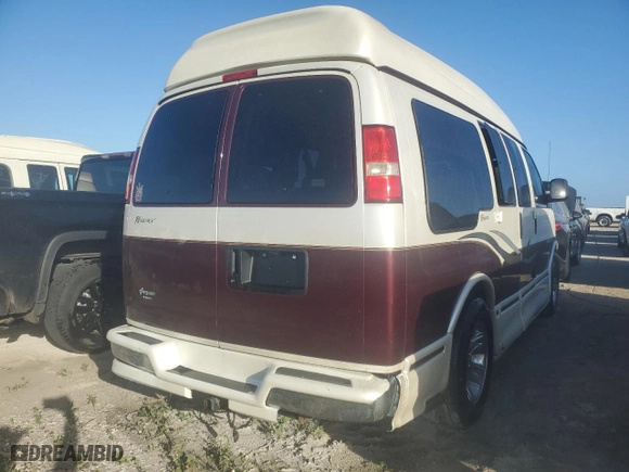 2005 GMC Savana Cargo Van YF7 Upfitter with VIN 1GDFG15T351246441, listed as a Copart auction lot 76742774 with 0 mi miles and Salvage Title. Bid and sale history available at carsss.com. Image 3.