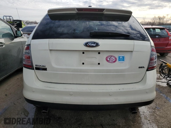 2007 Ford Edge SEL PLUS with VIN 2FMDK39C77BA64258, listed as a Copart auction lot 43733275 with 126,378 mi miles and Salvage Title. Bid and sale history available at carsss.com. Image 6.