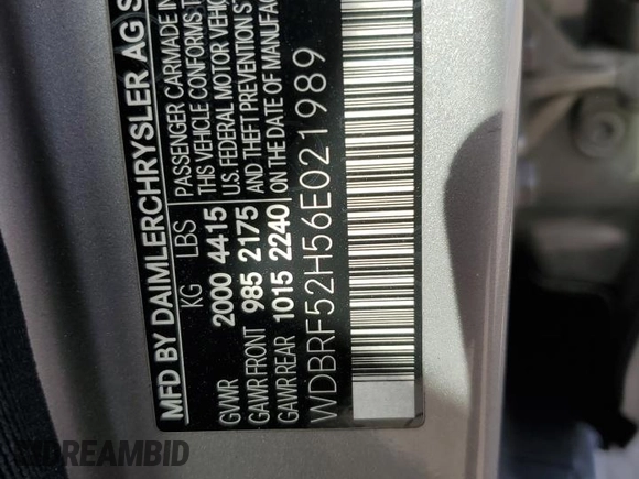 2006 Mercedes-Benz C 230 Sport z VIN WDBRF52H56E021989, wystawiony jako Copart lot #50499115 z przebiegiem 166 279 mil mil oraz Szkoda całkowita • Salvage title. Historia ofert i sprzedaży dostępna na DreamBid. Obrazek 12.