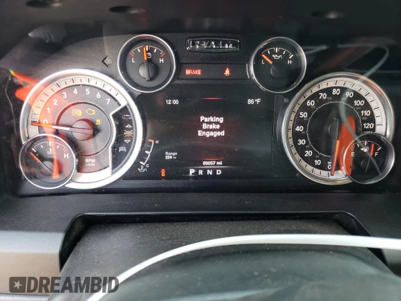 2016 Ram 1500 Lone Star z VIN 1C6RR7LTXGS398125, wystawiony jako Copart lot #69176393 z przebiegiem 89 057 mil mil oraz Szkoda całkowita • Salvage title. Historia ofert i sprzedaży dostępna na DreamBid. Obrazek 9.