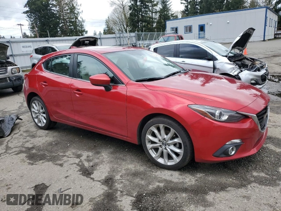 2015 Mazda 3 S Grand Touring with VIN JM1BM1M33F1236684, listed as a Copart auction lot 52164405 with 121,139 mi miles and Salvage Title. Bid and sale history available at DreamBid. Image 4.