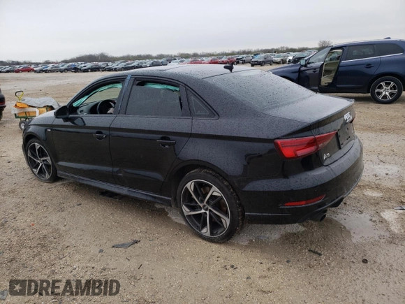 2020 Audi A3 Sedan S line Premium Plus with VIN WAUJEGFF3LA104892, listed as a Copart auction lot 82777233 with 83,297 mi miles. Bid and sale history available at carsss.com. Image 2.