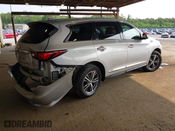 2020 Infiniti QX60 Luxe with VIN 5N1DL0MN4LC531229, listed as a IAAI auction lot 42389359 with 106,545 mi miles and . Bid and sale history available at DreamBid. Image 4.