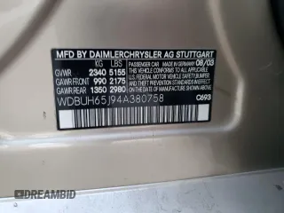 2004 Mercedes-Benz E 320 with VIN WDBUH65J94A380758, listed as a Copart auction lot 79520504 with 163,883 mi miles and Salvage Title. Bid and sale history available at DreamBid. Image 13.