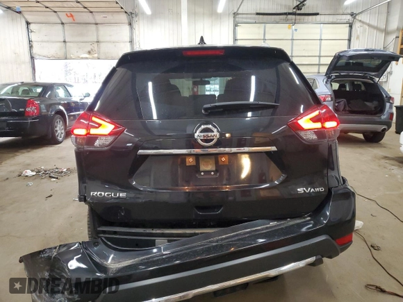2018 Nissan Rogue SV with VIN JN8AT2MV9JW306470, listed as a Copart auction lot 53805415 with 140,464 mi miles and Salvage Title. Bid and sale history available at DreamBid. Image 6.