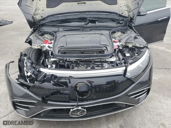 2023 Mercedes-Benz EQS with VIN W1KCG4EB1PA037630, listed as a Copart auction lot 76132554 with NaN miles and Salvage Title. Bid and sale history available at carsss.com. Image 12.