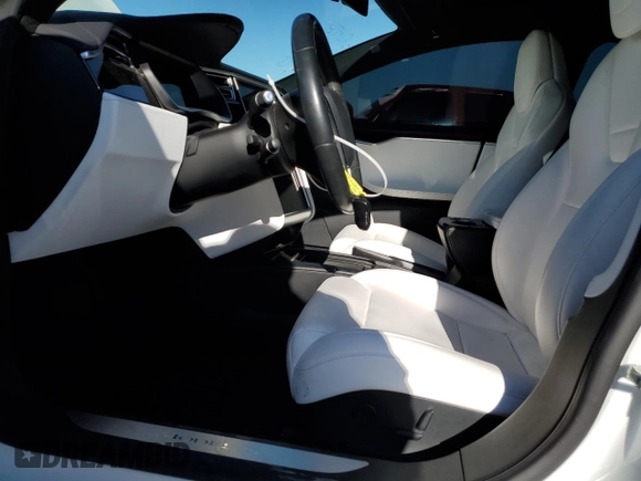 2017 Tesla Model S 60 with VIN 5YJSA1E16HF204974, listed as a Copart auction lot 89109185 with 107,102 mi miles and Salvage title. Bid and sale history available at DreamBid. Image 7.