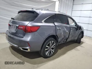 2020 Acura MDX Advance z VIN 5J8YD4H88LL033163, wystawiony jako Copart lot #58734525 z przebiegiem Nie podano mil oraz Szkoda całkowita • Salvage title. Historia ofert i sprzedaży dostępna na DreamBid. Obrazek 3.