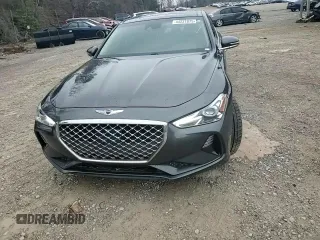 2019 Genesis G70 Advanced with VIN KMTG74LE6KU024096, listed as a Copart auction lot 44221875 with 71,251 mi miles and Salvage Title. Bid and sale history available at carsss.com. Image 10.