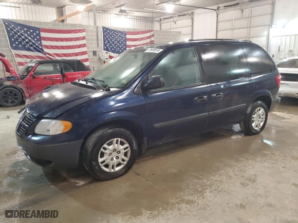 2005 Dodge Caravan SE with VIN 1D4GP25R75B395645, listed as a Copart auction lot 75489974 with 93,876 mi miles and Salvage Title. Bid and sale history available at carsss.com. Image 1.