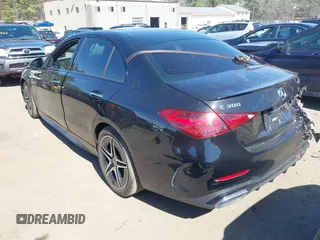 2023 Mercedes-Benz C 300 with VIN W1KAF4HB3PR104736, listed as a IAAI auction lot 42047876 with 17,018 mi miles and . Bid and sale history available at DreamBid. Image 3.