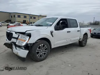 2021 Ford F-150 XL with VIN 1FTEW1C53MKD96985, listed as a Copart auction lot 46231075 with 0 mi miles and Salvage Title. Bid and sale history available at carsss.com. Image 1.