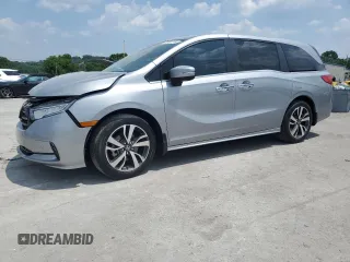 2023 Honda Odyssey Touring с VIN 5FNRL6H8XPB037385, выставлен на аукционе Copart как лот 59461215 с пробегом 32 150 миль миль и Списание • Salvage title. История ставок и продаж доступна на DreamBid. Изображение 1.