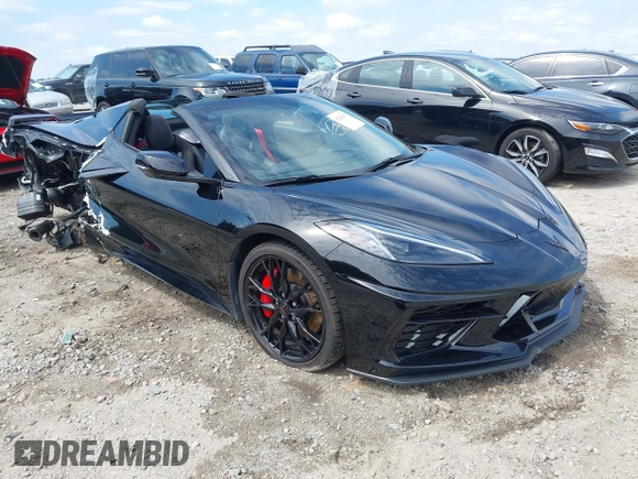 2023 Chevrolet Corvette 3LT z VIN 1G1YC3D4XP5133377, wystawiony jako IAAI lot #42205597 z przebiegiem 6 202 mil mil oraz . Historia ofert i sprzedaży dostępna na DreamBid. Obrazek 1.
