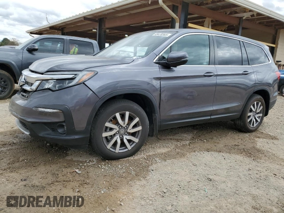 2021 Honda Pilot EX-L with VIN 5FNYF5H53MB013931, listed as a Copart auction lot 49470365 with 58,225 mi miles and Salvage Title. Bid and sale history available at carsss.com. Image 1.