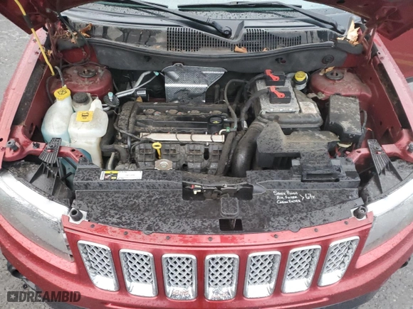 2014 Jeep Compass Latitude with VIN 1C4NJCEA0ED518177, listed as a Copart auction lot 81749814 with 106,207 mi miles and Salvage Title. Bid and sale history available at carsss.com. Image 13.
