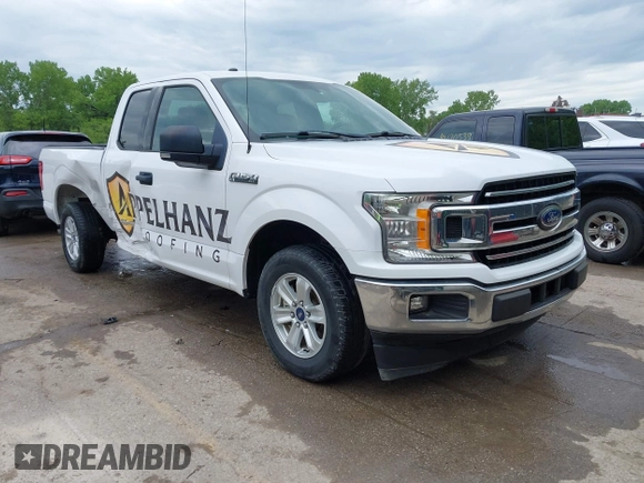 2018 Ford F-150 XL with VIN 1FTEX1CP8JKE25780, listed as a IAAI auction lot 42173737 with 114,454 mi miles and . Bid and sale history available at DreamBid. Image 1.