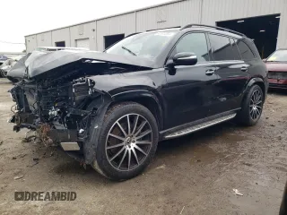 2022 Mercedes-Benz GLS 450 with VIN 4JGFF5KE1NA660141, listed as a Copart auction lot 48505284 with 25,671 mi miles and . Bid and sale history available at DreamBid. Image 1.