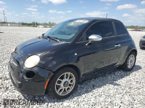 2012 FIAT 500 Pop with VIN 3C3CFFAR4CT106202, listed as a Copart auction lot 55217065 with 124,402 mi miles and Clean Title. Bid and sale history available at carsss.com. Image 1.