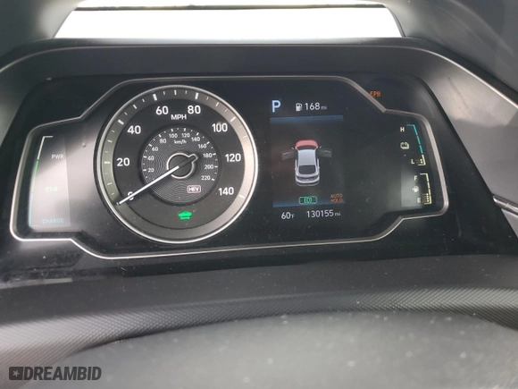 2020 Hyundai Ioniq Plug-In Hybrid SE with VIN KMHC65LD0LU194805, listed as a Copart auction lot 43444025 with NaN miles and Salvage Title. Bid and sale history available at carsss.com. Image 9.