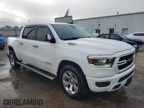 2019 Ram 1500 Big Horn with VIN 1C6RREFT1KN683657, listed as a Copart auction lot 58408885 with 70,556 mi miles and Non repairable. Bid and sale history available at DreamBid. Image 4.