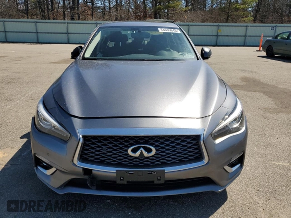 2019 Infiniti Q50 3.0t LUXE with VIN JN1EV7AR7KM552400, listed as a Copart auction lot 53535945 with 24,749 mi miles and Salvage Title. Bid and sale history available at carsss.com. Image 5.