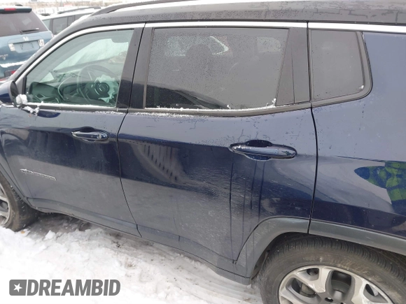 2021 Jeep Compass Limited with VIN 3C4NJDCB3MT594308, listed as a IAAI auction lot 41260655 with 79,990 mi miles and . Bid and sale history available at DreamBid. Image 14.