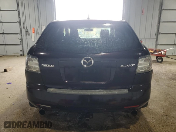 2007 Mazda CX-7 Sport with VIN JM3ER29LX70108101, listed as a Copart auction lot 76023534 with 114,076 mi miles and Salvage Title. Bid and sale history available at carsss.com. Image 6.