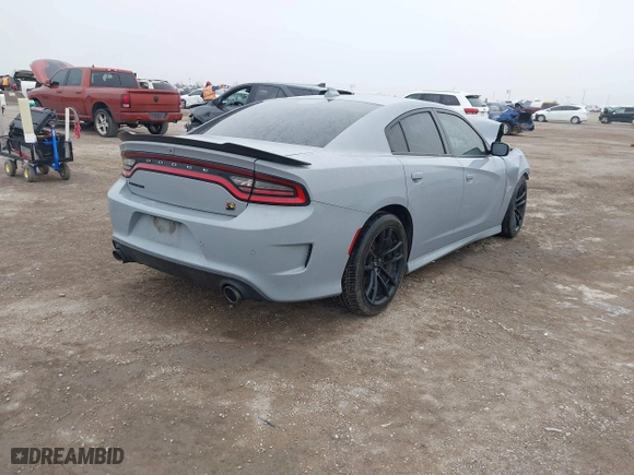 2020 Dodge Charger Scat Pack Widebody with VIN 2C3CDXGJ8LH216563, listed as a IAAI auction lot 41502637 with 1 mi miles. Bid and sale history available at carsss.com. Image 4.