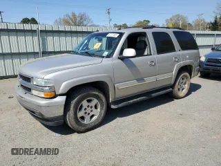 2005 Chevrolet Tahoe LT with VIN 1GNEC13T85R101175, listed as a Copart auction lot 49727485 with 187,301 mi miles and Salvage Title. Bid and sale history available at carsss.com. Image 1.