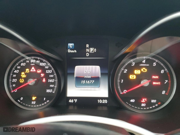 2015 Mercedes-Benz C-Class C 300 with VIN 55SWF4JB5FU081327, listed as a Copart auction lot 46838985 with 151,677 mi miles and Clean Title. Bid and sale history available at carsss.com. Image 9.