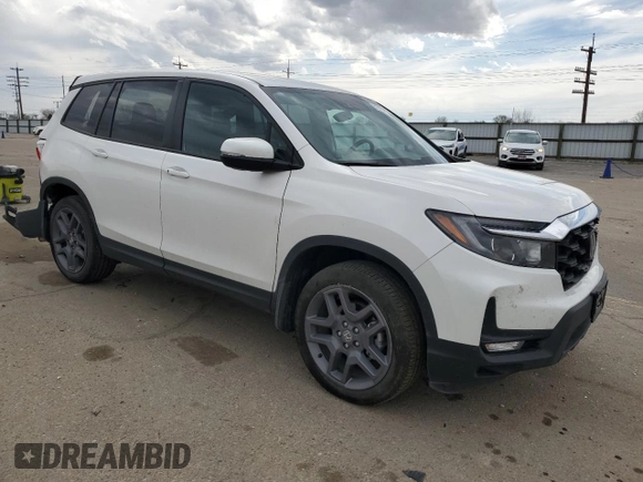 2023 Honda Passport EX-L z VIN 5FNYF8H56PB023651, wystawiony jako Copart lot #51015165 z przebiegiem 24 144 mil mil oraz Szkoda całkowita • Salvage title. Historia ofert i sprzedaży dostępna na DreamBid. Obrazek 4.