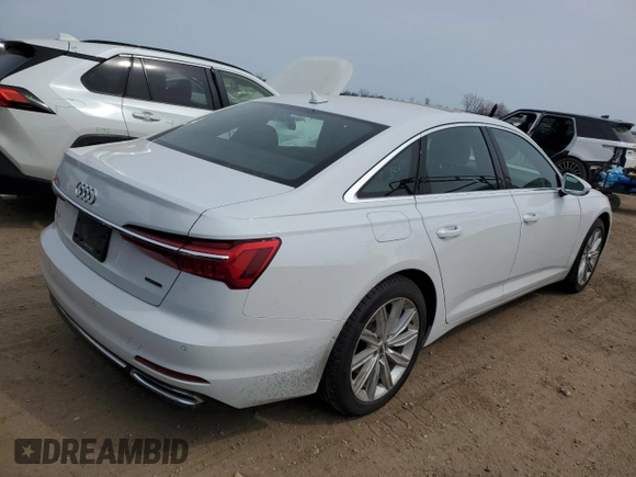 2019 Audi A6 Premium Plus with VIN WAUE8AF22KN117577, listed as a Copart auction lot 50819225 with 28,204 mi miles and Salvage Title. Bid and sale history available at carsss.com. Image 3.