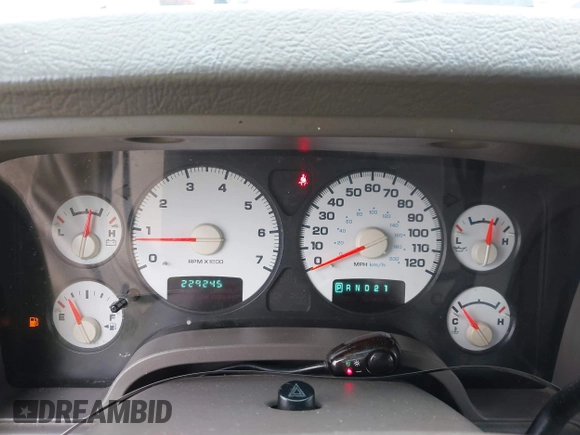 2002 Dodge 1500 with VIN 1D7HA18Z72S617191, listed as a IAAI auction lot 41712895 with 229,245 mi miles and . Bid and sale history available at DreamBid. Image 7.