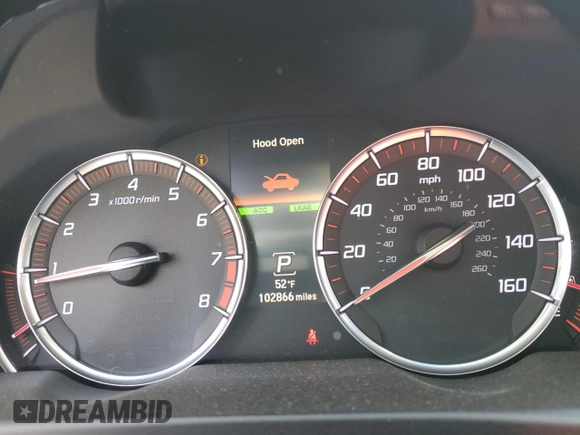 2019 Acura TLX w/A-Spec Pkg with VIN 19UUB1F65KA005237, listed as a Copart auction lot 47432635 with 102,866 mi miles and Salvage Title. Bid and sale history available at carsss.com. Image 9.