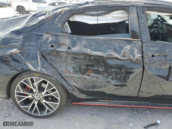 2023 Hyundai Elantra N with VIN KMHLW4AK9PU014867, listed as a Copart auction lot 49674295 with 46,886 mi miles and Salvage Title. Bid and sale history available at carsss.com. Image 10.