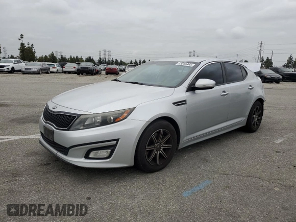 2015 Kia Optima LX with VIN 5XXGM4A77FG462827, listed as a Copart auction lot 53515465 with 187,016 mi miles and Salvage Title. Bid and sale history available at DreamBid. Image 1.