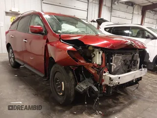 2020 Nissan Pathfinder SV z VIN 5N1DR2BM7LC615663, wystawiony jako IAAI lot #41895477 z przebiegiem 37 649 mil mil oraz . Historia ofert i sprzedaży dostępna na DreamBid. Obrazek 1.