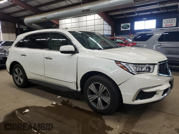 2019 Acura MDX with VIN 5J8YD4H31KL031239, listed as a Copart auction lot 44961055 with 92,592 mi miles and Salvage Title. Bid and sale history available at carsss.com. Image 4.